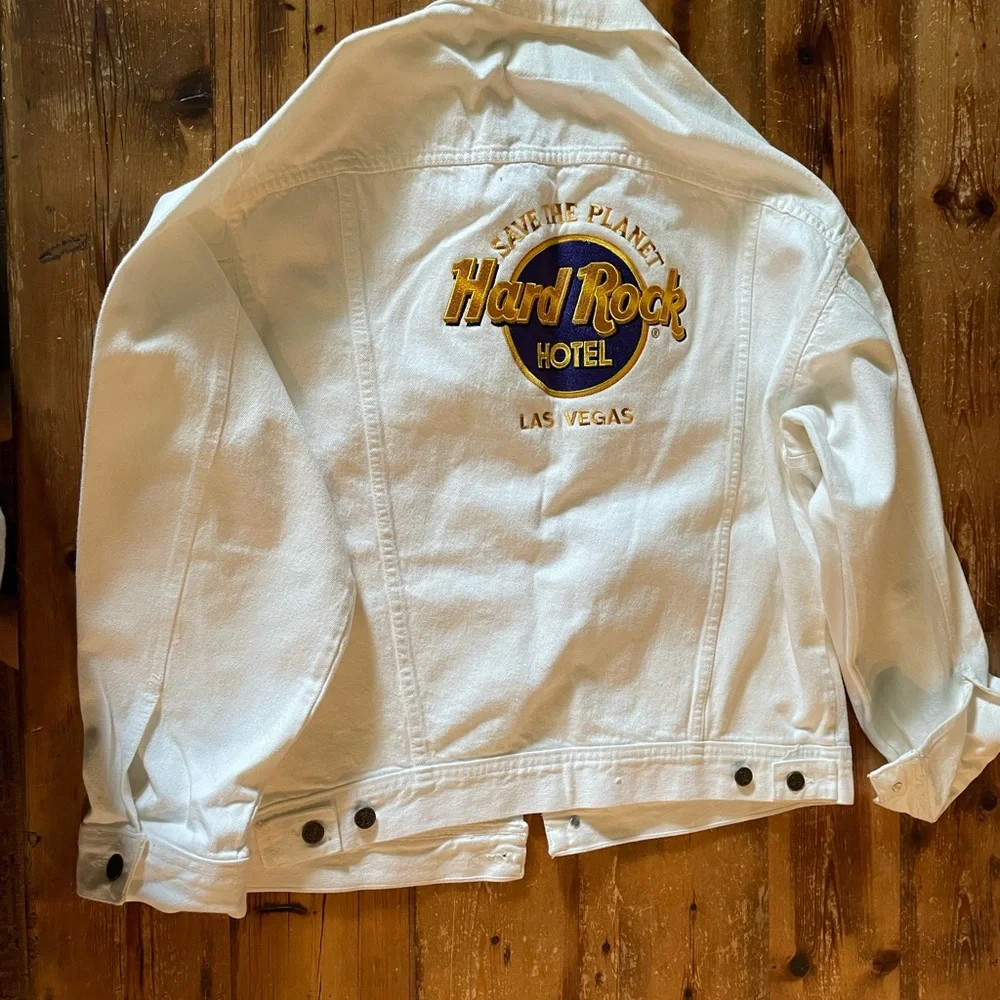 Hard Rock Hotel White Denim Jacket never worn - Picture 1 of 2